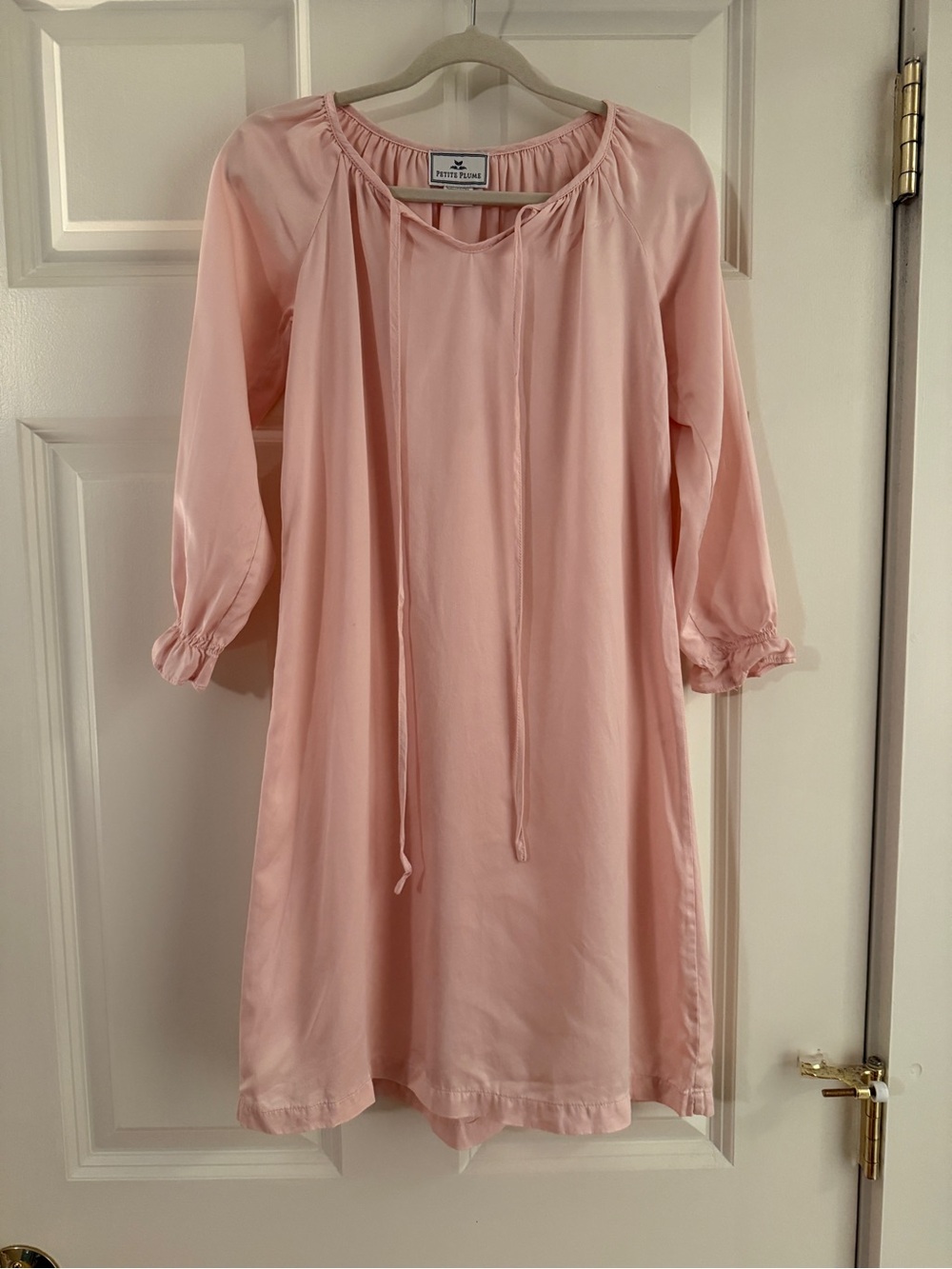 Pretty in Pink Girls' Nightgown - Soft Light Pink Silk
